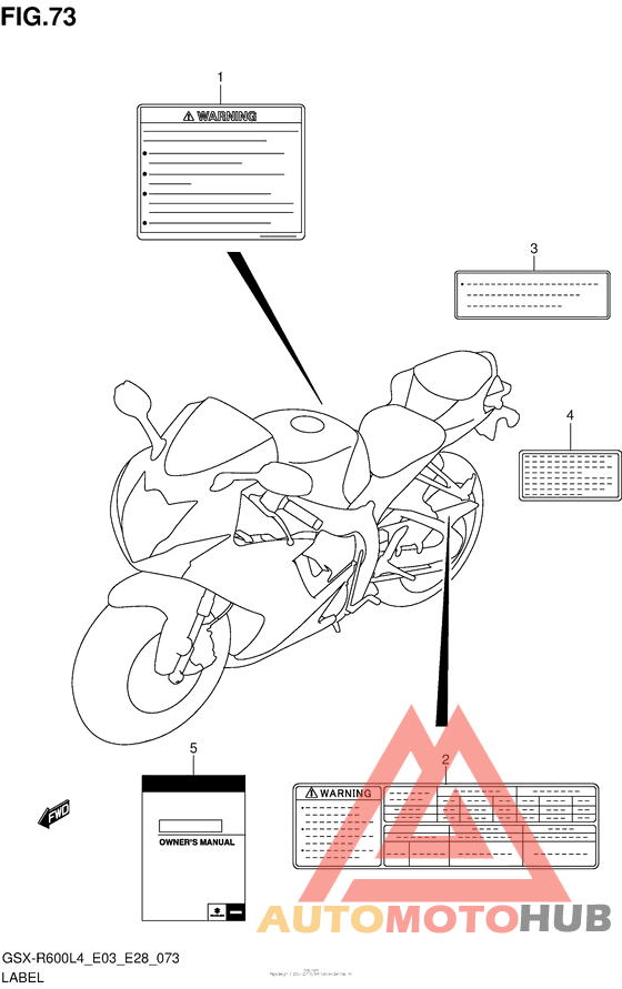 Label (Gsx-R600L4 E03)