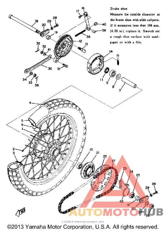 Переднее колесо