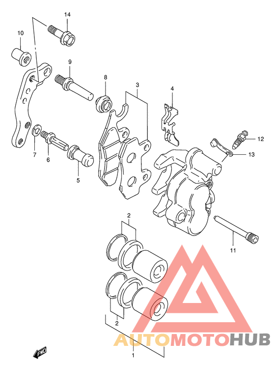Передний суппорт