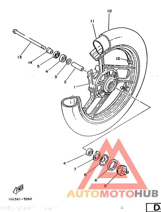 Переднее колесо