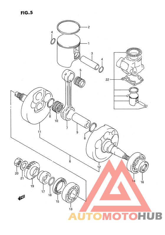 Вал коленчатый