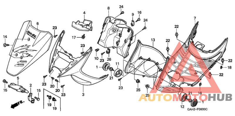 Front fender/step floor
