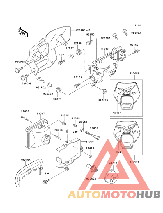 Headlight(s)(klx250-e1/e2)