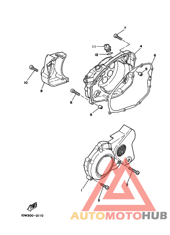 Crankcase cover ass`y  (v