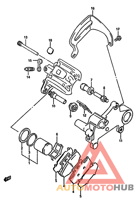 Задний суппорт