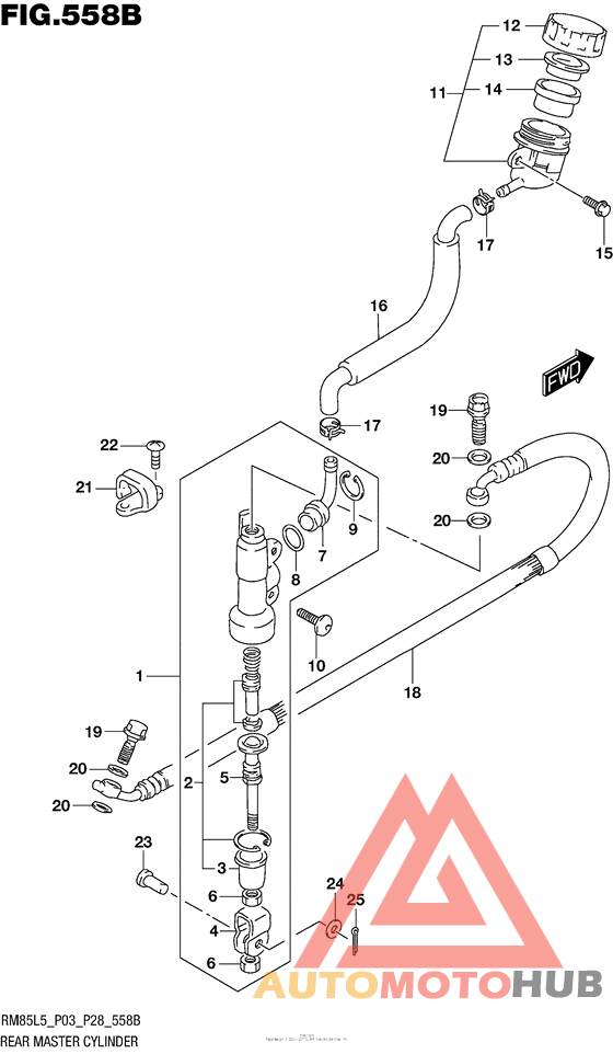 Rear Master Cylinder (Rm85L5 P28)