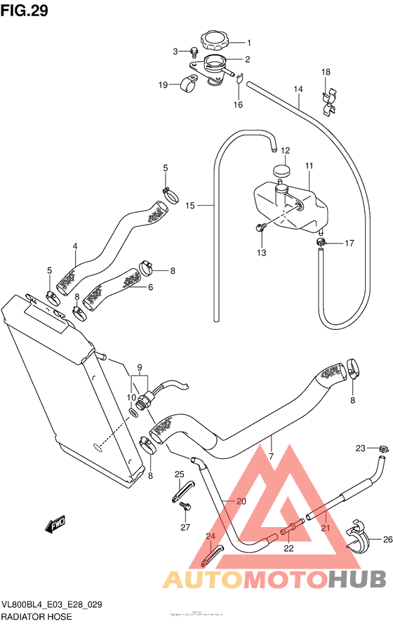 Radiator Hose (Vl800Bl4 E28)