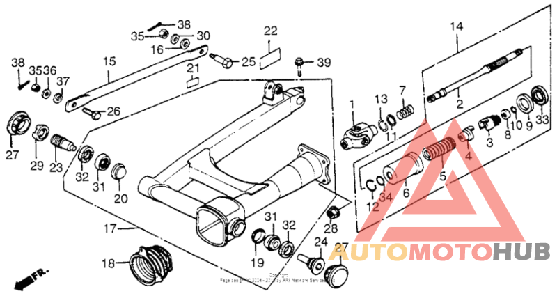 Swingarm + drive shaft