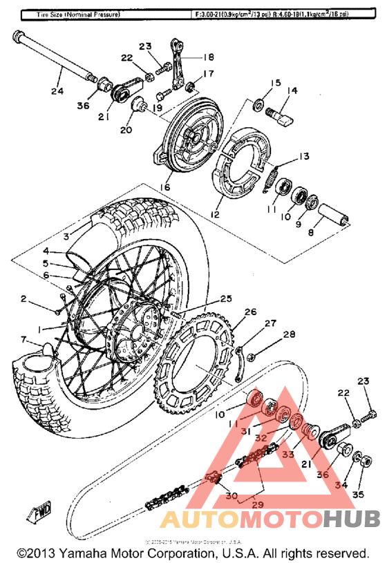 Переднее колесо
