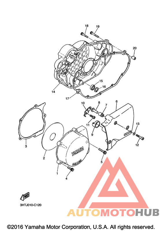 Крышка картера двигателя