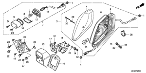 VT750CA Taillight unit ass`y
