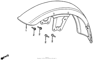 CM400 Переднее крыло