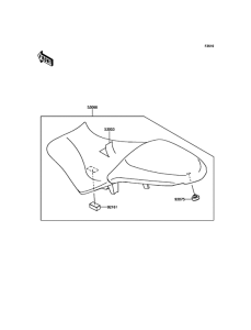 KLE650 Сиденье