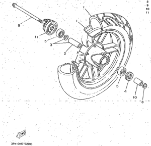 CW50 Переднее колесо