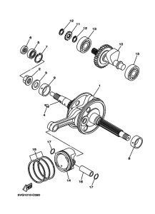 YP250G ｸﾗﾝｸｼﾔﾌﾄ & ﾋﾟｽﾄﾝ