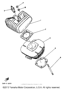 DT80 Cylinder head - cylinder