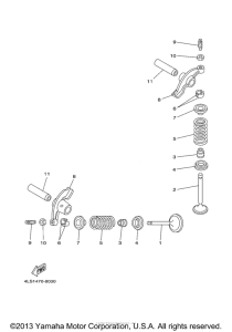 TTR125LT Клапана