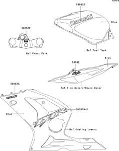 ZX636 Decals(blue)(zx636-b1h)