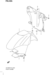 UX150 Переднее крыло