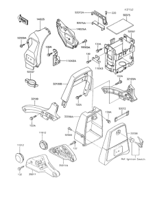VN750 Короб для АКБ