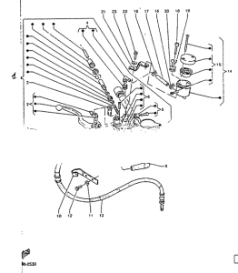 TZR125R Главный тормозной цилиндр