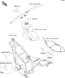 KLX300R Лейбл предостережения