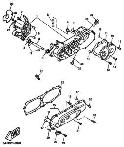 EW50 Картер двигателя