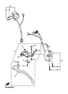 FZ1-S Interruptor  manillar&palanc