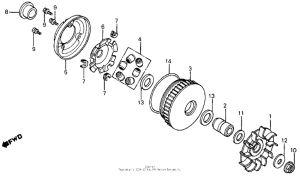 CH125 Вариатор