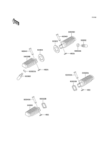 ER500 Подножки