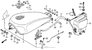 VF750C Топливный бак