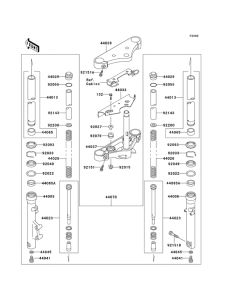 EN500 Вилка передней оси