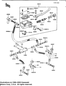 KZ1100 Передний тормозной цилиндр