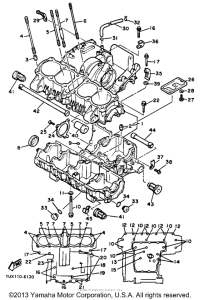 FJ1200SC Картер двигателя