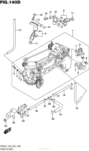 SV650 Throttle Body (Sv650Al7 E33)