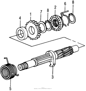 CB350 Кик стартер