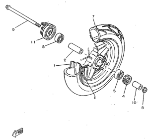 CW50RS Переднее колесо