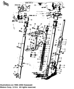  Вилка передней оси