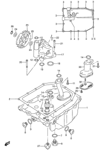 RF600 Картер маслянный