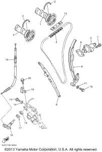 YZ426FN Цепь механизма газораспределения
