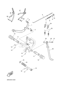 DT50R Stand. footrest