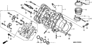 VFR800 Головка цилиндра передняя