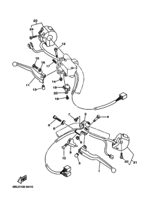 XVS1100 XVS11W Interruptor  manillar&palanc