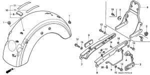 VT1100C2 Заднее крыло
