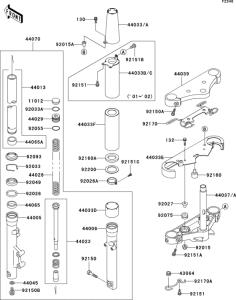 VN800 Front fork(1 / 2)