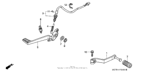 VFR800 (ABS) Педали