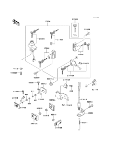 EX500 Замок зажикания