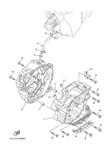 YB125SPD Картер двигателя