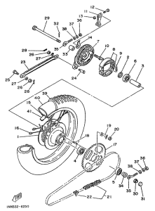 DT50MX Переднее колесо