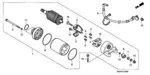 NT700V Стартерный мотор